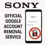 سزویس رسمی حذف گوگل اکانت سونی